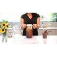 thumbnail image 2 of Cold Brew Coffee Filter for 64 oz Mason Jar – Reusable Organic Cotton Cold Brew Filter Bag, GOTS Certified, Bleach Free, Eco-Friendly Zero Waste Cold Brew Maker – Half Gallon, 2 of 4