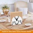 thumbnail image 5 of Deer Black Napkin Holder for Table Clear Napkin Stand Paper Holder Acrylic Organizer Dispenser Napkins for Dinner Kitchen Restaurant Room, 5 of 8