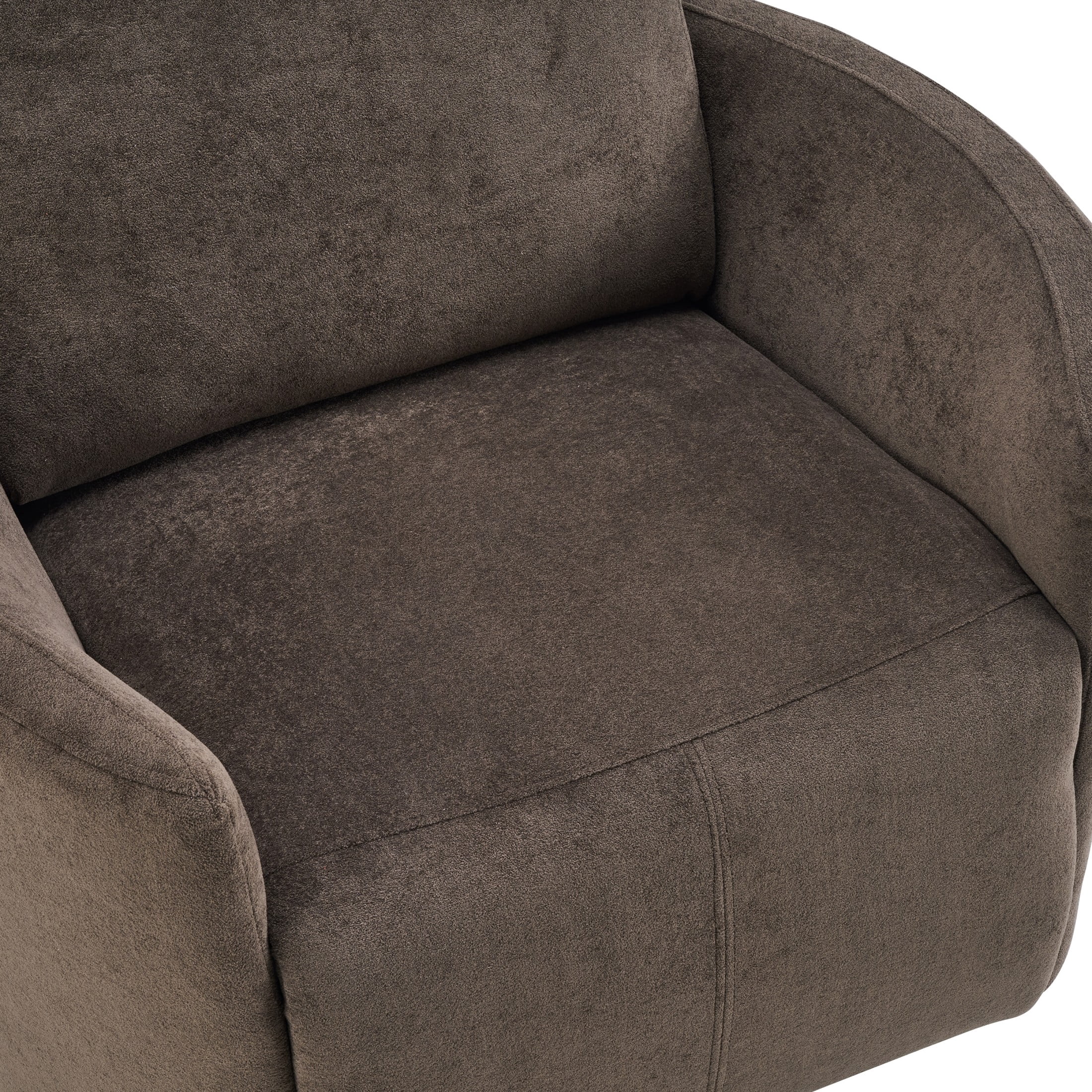 Christopher Knight Home Modern 360° Swivel Glider Recliner Chair with Adjustable Headrest and Pillows, Brown