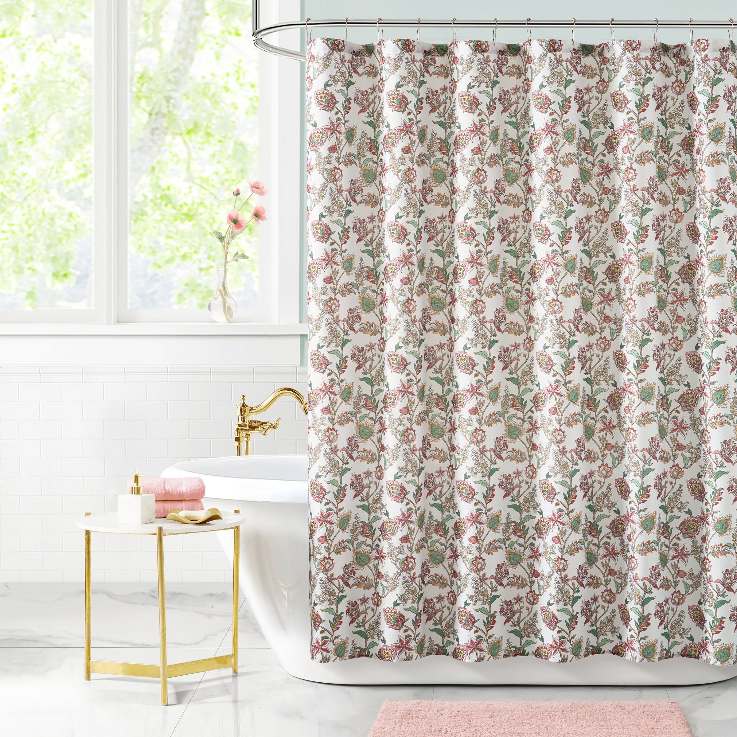 Mainstays Bastille Fabric Shower Curtain, Multicolor, 72 in x 72 in
