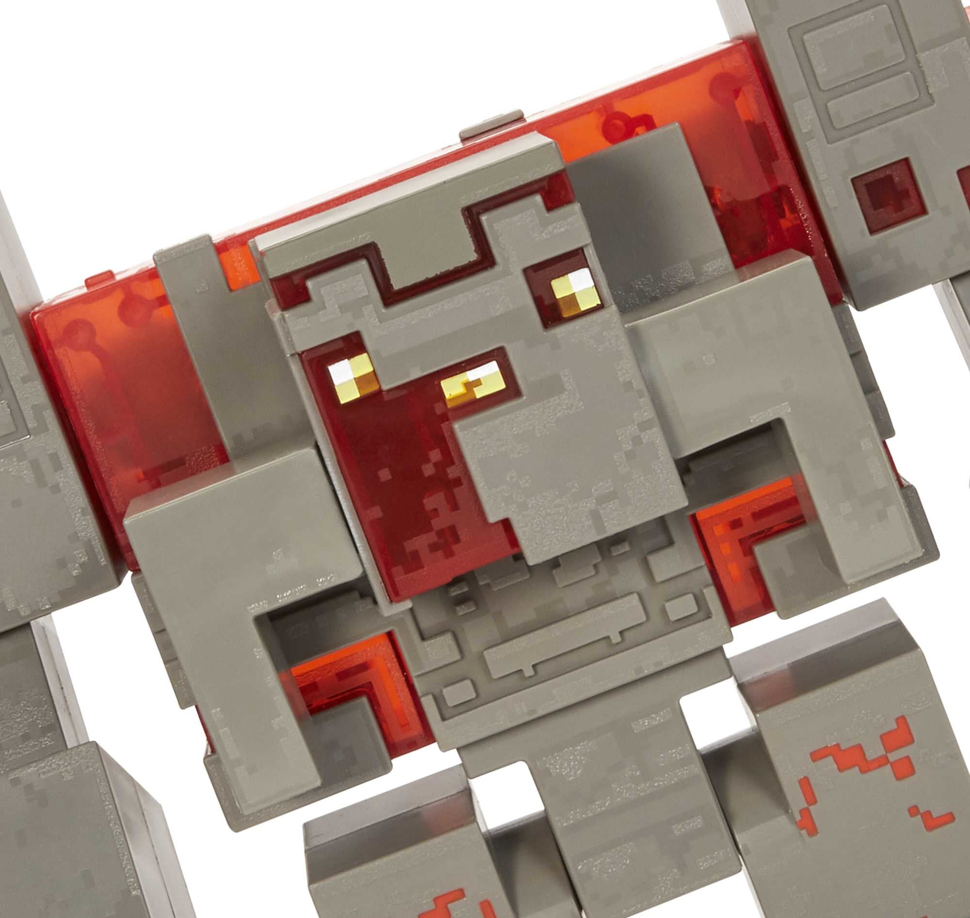 ​Minecraft Dungeons Redstone Monstrosity, Large Battle Figure (10-inch by 7.3-inch), Action and Adventure Toy Based on Video Game, Gift for Kids Age 6 and Older​​​​