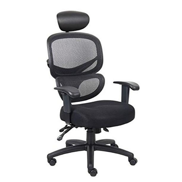 Boss Office MultiFunction Mesh Task Chair w/Headrest