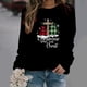 thumbnail image 1 of Pntutb Tops de mujer Suéter de cuello redondo con estampado navideño Blusa suelta Sudadera sin capucha Pntutb Pntutb-3662, 1 of 7