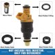 thumbnail image 4 of Juego de 6 anillos de sellado para inyectores de combustible con microfiltros para Toyota 4Runner 1996-1998 para Lexus ES300, 4 of 7
