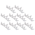 thumbnail image 4 of Clothing Decor, Clothes Patches 10PCS Crown Shaped  For Shoes For Pillowcases For Coats For Pants 10x3.7cm White Triangular Type, 4 of 8