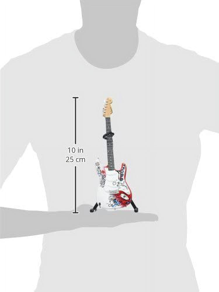 Axe Heaven Jimi Hendrix Monterey Fender Stratocaster Miniature Guitar Replica Collectible