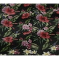 thumbnail image 4 of oneOone Cotton Jersey Black Fabric Floral & Leaves Tropical Diy Clothing Quilting Fabric Print Fabric By Yard 58 Inch Wide, 4 of 4