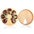 thumbnail image 3 of Injueey Mini pastillero portátil, contenedor de tabletas de madera, dispensador de caramelos recargables, pequeño organizador, estuche complementario Almacenamiento y organización del hogar Injueey HA010179-00, 3 of 6