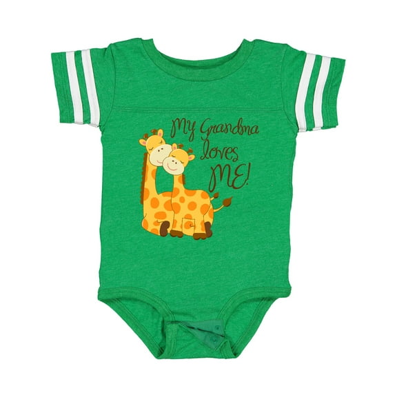 Inktastic My Grandma Loves Me Boys or Girls Baby Bodysuit