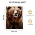 thumbnail image 2 of Acheng  Brown Bear Portrait Black Framed Floater Canvas Wall Art Design  16x20 in, 2 of 5
