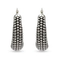 thumbnail image 5 of LeCalla 925 Sterling Silver Jewelry Antique Light-Weight Click Top Hoop Earrings for Women and Teen 27MM, 5 of 11