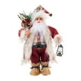 thumbnail image 3 of Figura de Papá Noel, muñeco de Papá Noel, muñeco nórdico de pie para Navidad, adorno navideño para la entrada, dormitorio, decoración de fiesta de año 30 centímetros, 3 of 8