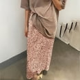 thumbnail image 2 of Arlun Womens Sequin Maxi Skirt Elegant Elastic High Waist A Line Flare Cocktail Party Glitter Long Skirts Lightweight Comfy Spring Outfit 2026 Pink XXL, 2 of 4