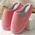thumbnail image 4 of KYAIGUO Slippers for Women Women,Slip on Slippers Warm House Shoes Mens Cozy Comfy Plush Warm Slip-On Slippers Winter Soft Fuzzy Indoor House Shoes with Memory Foam for Men Women, 4 of 8