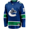 thumbnail image 2 of Men's Fanatics Conor Garland Blue Vancouver Canucks Home Breakaway Jersey, 2 of 3