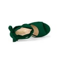 thumbnail image 4 of BLISSFUL STEP Women's Shoes Lace Up Espadrilles Platform Wedge Sandals Green 6, 4 of 7
