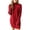 Red, variant on Oversize Women's Crewneck Oversized Pullover Fall Cable Knit Long Sleeve Short Sweaters Dresses