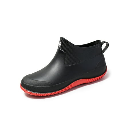 

SIMANLAN Women Or Men Wear Resistant Safty Work Shoes Outdoor Comfortable Slip On Bootie Women s Kitchen Fashion Low Top Rain Boots