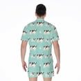 thumbnail image 2 of Cute Cow And Baby Cow Pattern Short Sleeve Men'S Rompers, Cow Cattle Casual Summer Jumpsuits Outfit, 2 of 4