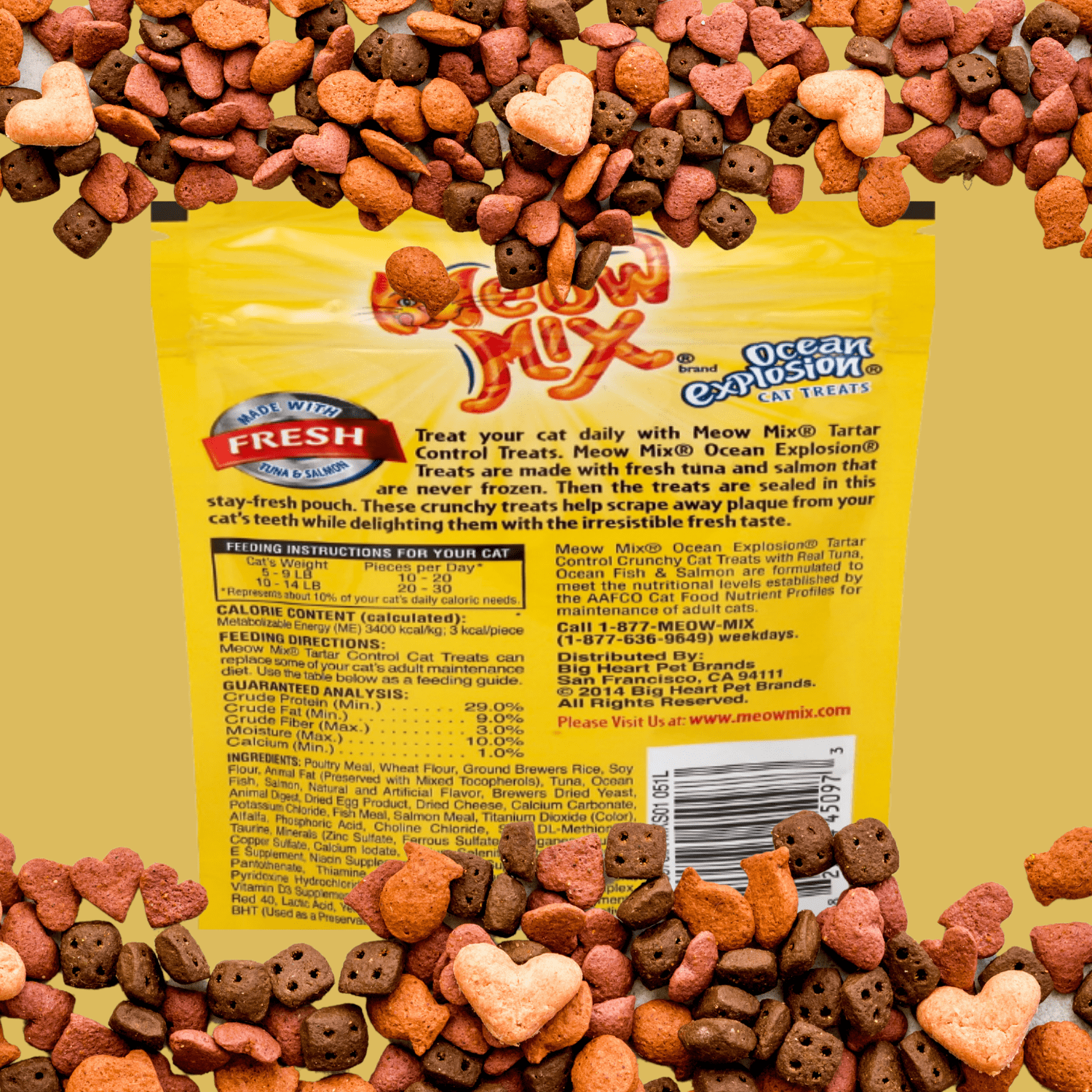 Meow mix ocean top explosion cat treats