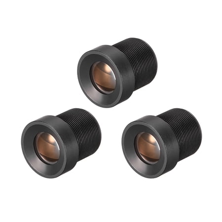 3Pcs Camera Lens 12mm Focal Length 720P F2.0 1/3 Inch Wide Angle for CCD Camera