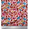 thumbnail image 1 of Soimoi Poly Georgette Fabric Texture & Butterfly Fabric Prints by Yard 42 Inch Wide, 1 of 3