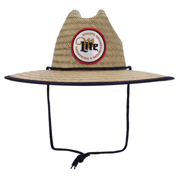 Patriotic Miller Lite Straw Hat