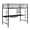 Black, variant on Pemberly Row Metal Full over Workstation Bunk Bed in Black