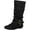 Black, variant on Journee Collection Womens Chely Faux Suede Mid-Calf Boots Black 8 Medium (B,M)