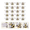 thumbnail image 4 of KAKOWELY DIY Pendant Accessory 20Pcs Bee Shaped DIY Decor Accessory Creative Pendant DIY Charm Material0.98"X0.67"X0.08", 4 of 4