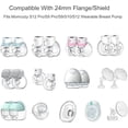 thumbnail image 4 of Insertos de brida compatibles con extractores de leche Momcozy de 14 piezas, 4 of 7