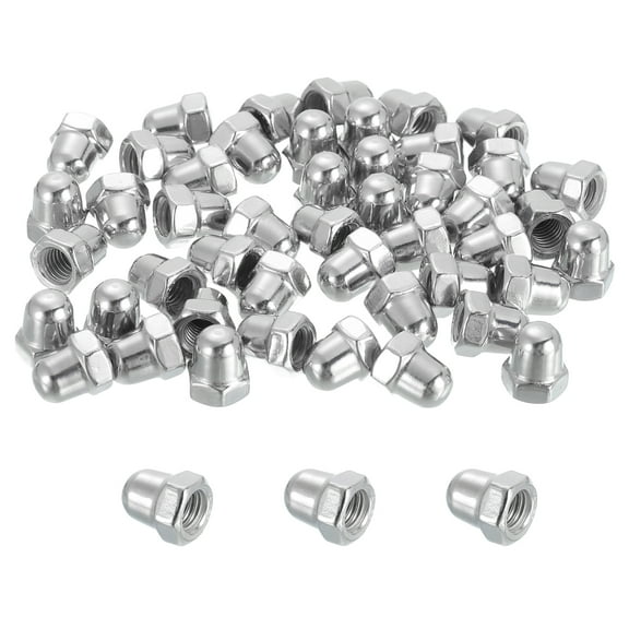 50 Pcs M5x0.8mm Acorn Cap Nuts, 304 Stainless Steel Hex Cap Dome Head Nuts