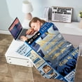 thumbnail image 5 of Graduation Gifts 2024, Graduation Blanket for Him, Graduation Decorations Class of 2024, College/PhD/Masters Degree Graduation Gifts, 2024 Graduate Gifts Flannel Blanket 50" X 60", 5 of 5