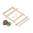 thumbnail image 4 of Los Niños Tejido Telar, El Kit de Tejido de Niños Estimulan la Creatividad Marco Brillante de Madera Premium Alta Seguridad para Niños, 4 of 7