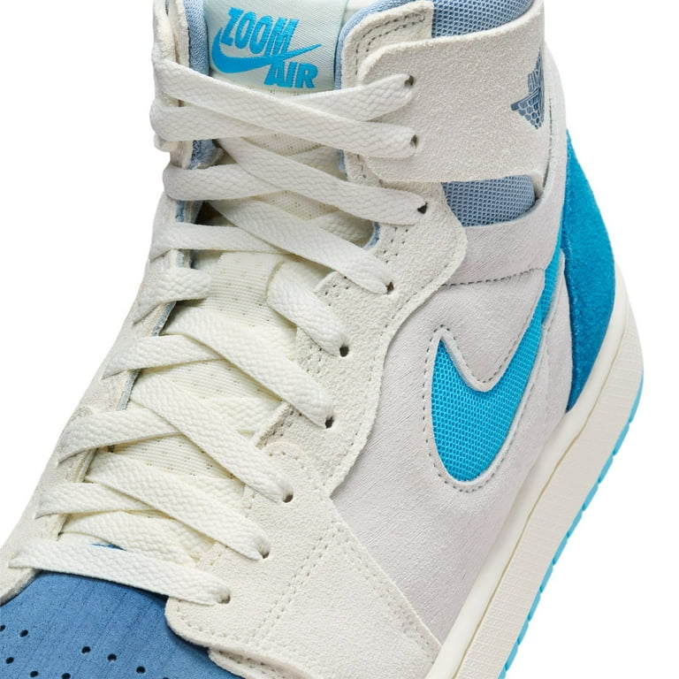 Men's Jordan 1 High Zoom Air CMFT 2 Sail/DK Pwdr Bl-Bl Gry