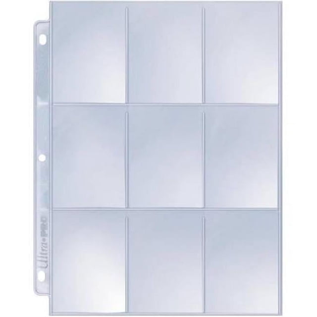 Páginas para cartas Ultra Pro Silver Series de 9 bolsillos, paquete de 25