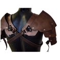 thumbnail image 1 of Disfraz de caballero Medieval renacentista de cuero para Halloween, cubierta de armadura de hombro Steampunk ajustable, capa de fiesta de Cosplay para hombres, 1 of 3