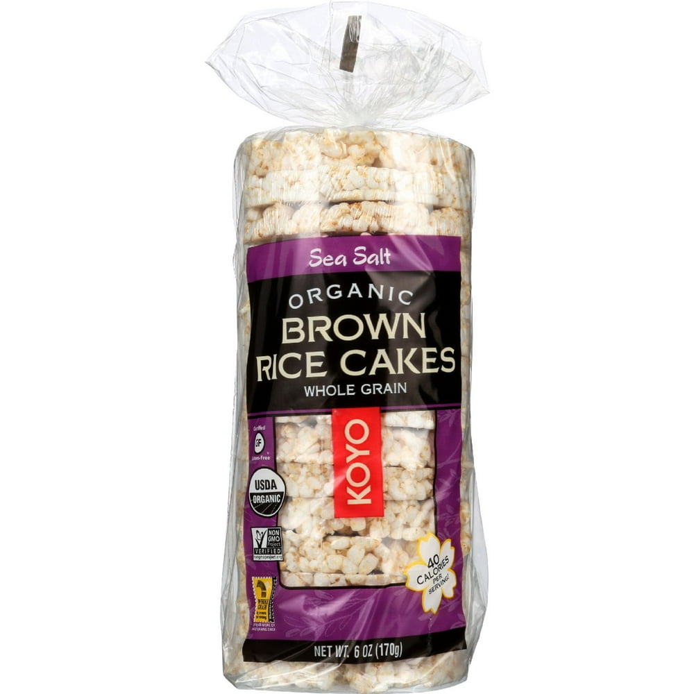 Koyo Organic Rice Cakes, Plain, Lightly Salted, 6 Ounce Bags Walmart