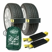 2 Pk Snow Tire Chain Trac-Grabber Unstuck Emergency Traction Car Van ATV UTV Mud