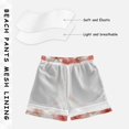 thumbnail image 5 of Kids' Beach Pants Comfortable Swim Trunks Pink and Brown Tie-dye Flowers Shorts for Pool Vacation and Lounge Wear Small, 5 of 8