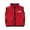 Red, variant on Fuzzy Fleece Vest Toddler Boys Girls Zip Up Sleeveless Sherpa Jacket School Uniform Winter Thermal Kids Clothing, Red, 3 Years
