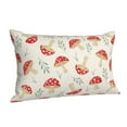 thumbnail image 2 of Kll Cartoon Flat Mushrooms Pillow Covers Envelope Closure,Super Soft And Cozy Fuzzy Fleece Pillow Case Cover 20"X30", 2 of 8