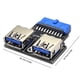 thumbnail image 4 of 19PIN para Tipo C/Dual USB A Conector Win/Linux/(Doble Una Mujer), 4 of 8