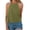 Army green, variant on Sleeveless Solid Color Women Halter Casual Tank Tops Camisole