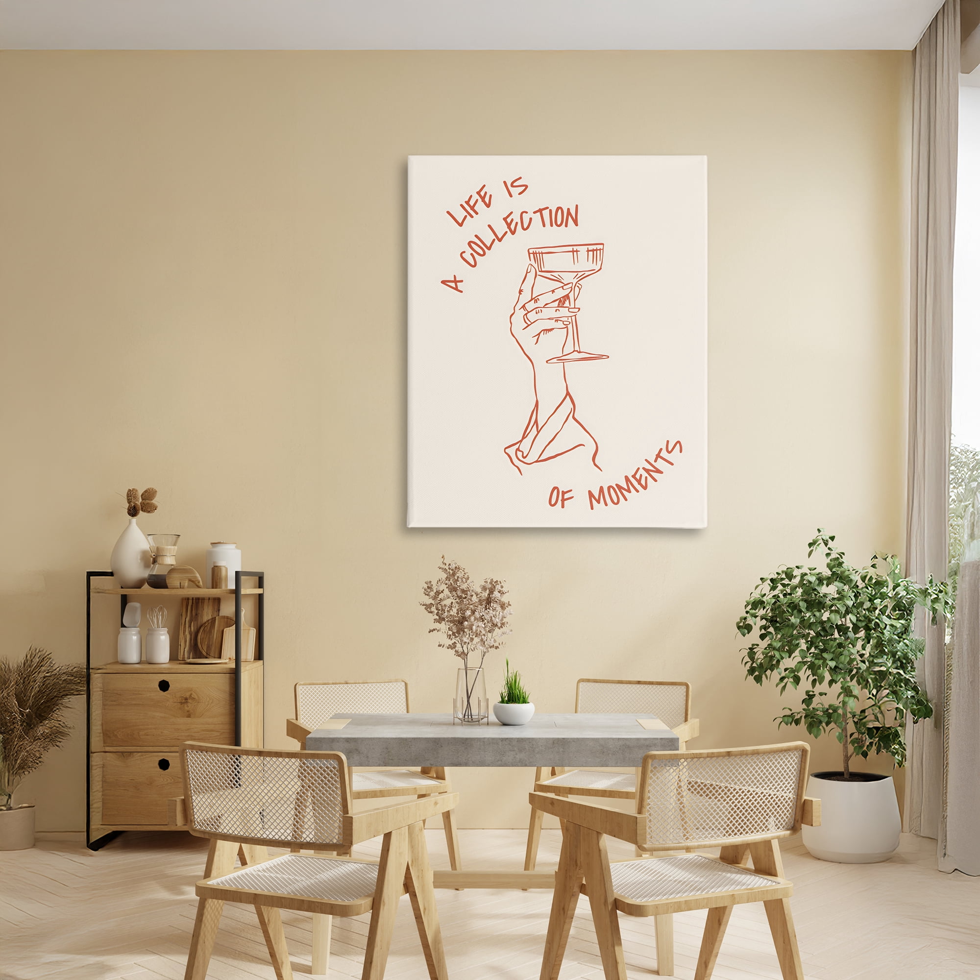 Stupell Industries Life Is A Collection of Moments Toast Canvas Wall Art, design by The Prints Vibe