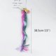 thumbnail image 4 of 4 Pcs Multi-Colors Kids Girls Hair Clips In 15 inch Hair Extensions Ponytails Hair Weave For Girls Dress Up, 4 of 4