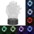 thumbnail image 3 of YSTIAN Flower 3D Table Light, 3D Illusion Lamp, Led Light Optical Illusion Lamp with 7 Colors Changing Touch Switch for Birthday Gifts Room Decor(USB/Battery Power Supply), 3 of 8