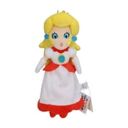 Munboo Super 10" Princess Peach Stuffed Animal Fire Princess Plush Toy Anime Cartoon Plush Doll for Kids Birthday Gift
