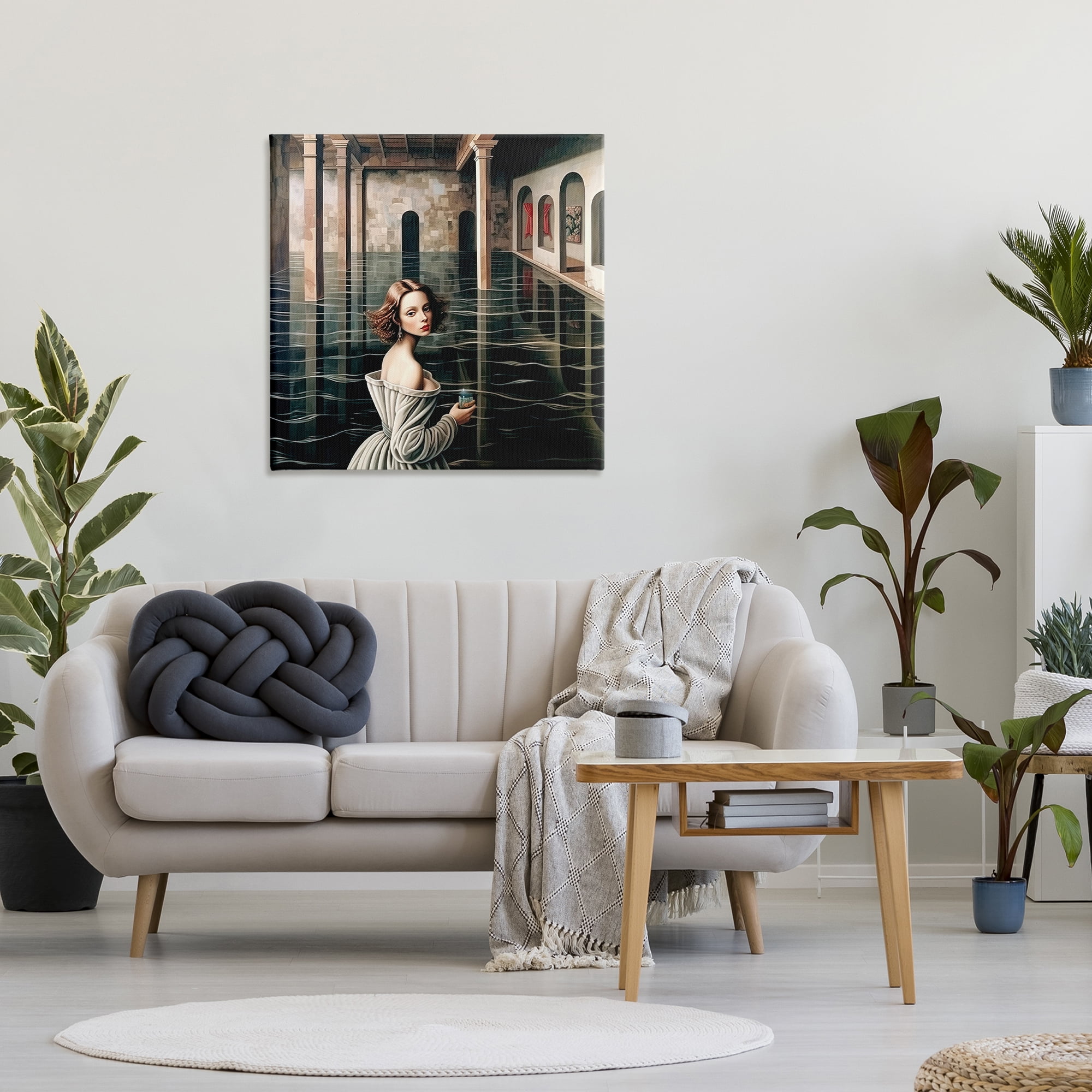 Portal Of Reflections Canvas Wall Art, design by Sasha
