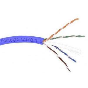 UPC: 0722868463383 | CAT6 500 BLUE SOLID PVC BULK CABLE 4PAIR 23AWG